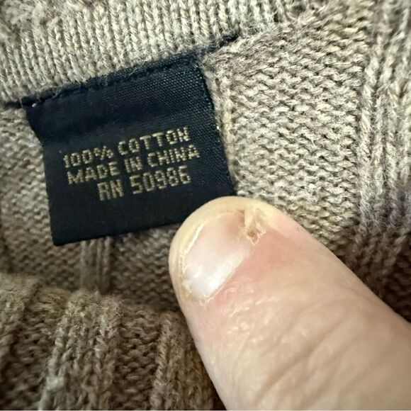 Jeanne Pierre Tan Cable Knit Sweater - Picture 4 of 5